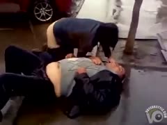Wasted daddy goes unconscious during the sex